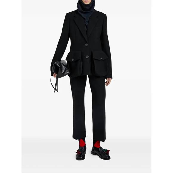 NEW PROENZA SCHOULER ismene mid-rise pant in black - Picture 1 of 5